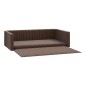 vidaXL Cama de maletero coche de perros aspecto de lino marrón 70x45cm vidaXL Cama de maletero coche de perros aspecto de lino marrón 70x45cm
