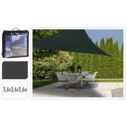 ProGarden Toldo de tela triangular gris oscuro 3,6x3,6x3,6 m