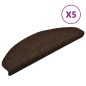 vidaXL Alfombrilla autoadhesiva de escalera 10 uds 65x21x4 cm marrón vidaXL Alfombrilla autoadhesiva de escalera 10 uds 65x21x4 cm marrón
