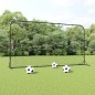 vidaXL Red de rebote de fútbol HDPE negrp 366x90x183 cm vidaXL Red de rebote de fútbol HDPE negrp 366x90x183 cm