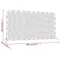 vidaXL Red de rebote de fútbol HDPE negrp 366x90x183 cm vidaXL Red de rebote de fútbol HDPE negrp 366x90x183 cm