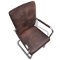 vidaXL Sillas de comedor voladizas 2 unidades leathaire marrón vidaXL Sillas de comedor voladizas 2 unidades leathaire marrón