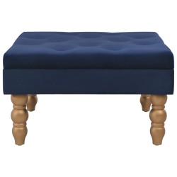 vidaXL Taburete de terciopelo azul marino 60x60x36 cm