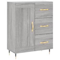 vidaXL Aparador de madera de ingeniería gris Sonoma 69,5x34x90 cm