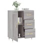 vidaXL Aparador de madera de ingeniería gris Sonoma 69,5x34x90 cm vidaXL Aparador de madera de ingeniería gris Sonoma 69,5x34x90 cm
