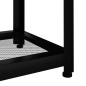 vidaXL Mesita auxiliar MDF y hierro marrón claro y negro 40x40x45 cm vidaXL Mesita auxiliar MDF y hierro marrón claro y negro 40x40x45 cm