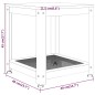 vidaXL Mesita auxiliar MDF y hierro marrón claro y negro 40x40x45 cm vidaXL Mesita auxiliar MDF y hierro marrón claro y negro 40x40x45 cm