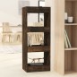 vidaXL Estantería/divisor madera ingeniería roble ahumado 40x30x103 cm