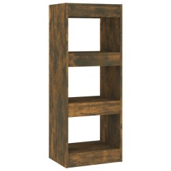 vidaXL Estantería/divisor madera ingeniería roble ahumado 40x30x103 cm