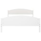 vidaXL Estructura de cama de madera maciza de pino blanco 140x200 cm vidaXL Estructura de cama de madera maciza de pino blanco 140x200 cm