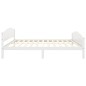 vidaXL Estructura de cama de madera maciza de pino blanco 140x200 cm vidaXL Estructura de cama de madera maciza de pino blanco 140x200 cm