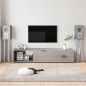 vidaXL Soportes de altavoces 2 uds vidrio templado plateado 4 pilares vidaXL Soportes de altavoces 2 uds vidrio templado plateado 4 pilares