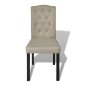 vidaXL Sillas de comedor 4 unidades tela camel vidaXL Sillas de comedor 4 unidades tela camel