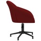 vidaXL Sillas de comedor giratorias 2 uds terciopelo rojo vino tinto vidaXL Sillas de comedor giratorias 2 uds terciopelo rojo vino tinto