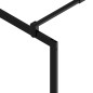vidaXL Mampara ducha accesible vidrio ESG transparente negro 115x195cm vidaXL Mampara ducha accesible vidrio ESG transparente negro 115x195cm