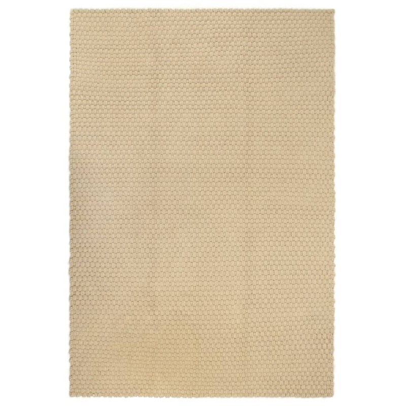 vidaXL Alfombra rectangular algodón natural 200x300 cm vidaXL Alfombra rectangular algodón natural 200x300 cm