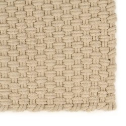 vidaXL Alfombra rectangular algodón natural 200x300 cm