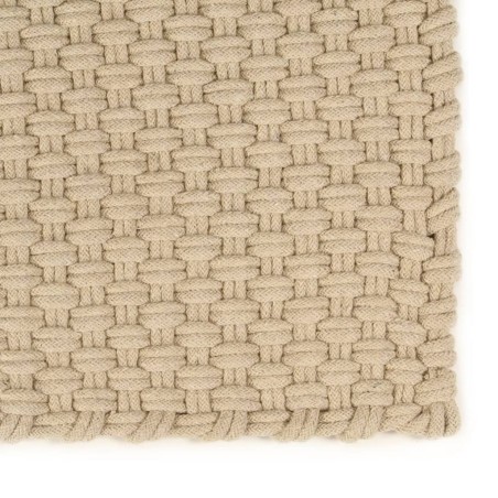 vidaXL Alfombra rectangular algodón natural 200x300 cm