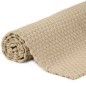 vidaXL Alfombra rectangular algodón natural 200x300 cm vidaXL Alfombra rectangular algodón natural 200x300 cm