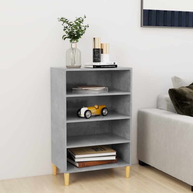 vidaXL Aparador de madera contrachapada gris hormigón 57x35x90 cm vidaXL Aparador de madera contrachapada gris hormigón 57x35x90 cm