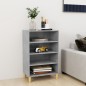 vidaXL Aparador de madera contrachapada gris hormigón 57x35x90 cm vidaXL Aparador de madera contrachapada gris hormigón 57x35x90 cm