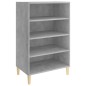 vidaXL Aparador de madera contrachapada gris hormigón 57x35x90 cm vidaXL Aparador de madera contrachapada gris hormigón 57x35x90 cm