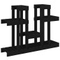 vidaXL Soporte para plantas madera maciza pino negro 104,5x25x77,5 cm vidaXL Soporte para plantas madera maciza pino negro 104,5x25x77,5 cm