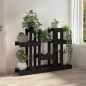 vidaXL Soporte para plantas madera maciza pino negro 104,5x25x77,5 cm vidaXL Soporte para plantas madera maciza pino negro 104,5x25x77,5 cm