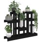 vidaXL Soporte para plantas madera maciza pino negro 104,5x25x77,5 cm vidaXL Soporte para plantas madera maciza pino negro 104,5x25x77,5 cm