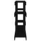 vidaXL Soporte para plantas madera maciza pino negro 104,5x25x77,5 cm vidaXL Soporte para plantas madera maciza pino negro 104,5x25x77,5 cm
