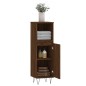 vidaXL Armario de baño madera contrachapada marrón roble 30x30x100 cm vidaXL Armario de baño madera contrachapada marrón roble 30x30x100 cm