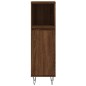 vidaXL Armario de baño madera contrachapada marrón roble 30x30x100 cm vidaXL Armario de baño madera contrachapada marrón roble 30x30x100 cm