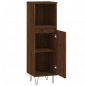vidaXL Armario de baño madera contrachapada marrón roble 30x30x100 cm vidaXL Armario de baño madera contrachapada marrón roble 30x30x100 cm
