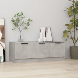vidaXL Mueble de TV madera contrachapada gris hormigón 102x35x36,5 cm
