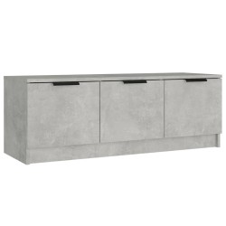 vidaXL Mueble de TV madera contrachapada gris hormigón 102x35x36,5 cm