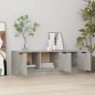 vidaXL Mueble de TV madera contrachapada gris hormigón 102x35x36,5 cm vidaXL Mueble de TV madera contrachapada gris hormigón 102x35x36,5 cm