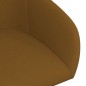 vidaXL Silla de comedor giratoria de terciopelo marrón