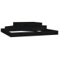 vidaXL Jardinera madera maciza de pino negro 112x112x27 cm vidaXL Jardinera madera maciza de pino negro 112x112x27 cm