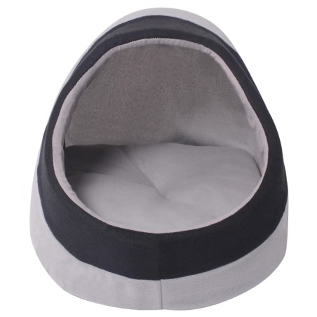 vidaXL Cama cubo para gatos tamaño L gris y negra