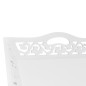 vidaXL Mesa auxiliar con bandeja blanca vidaXL Mesa auxiliar con bandeja blanca