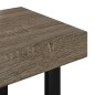 vidaXL Mesa de centro MDF y hierro gris y negro 90x45x40 cm vidaXL Mesa de centro MDF y hierro gris y negro 90x45x40 cm