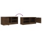 vidaXL Mueble para TV madera contrachapada marrón roble 80x35x36,5 cm