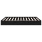 vidaXL Estructura de cama madera maciza negro 150x200 cm vidaXL Estructura de cama madera maciza negro 150x200 cm