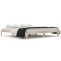 vidaXL Estructura de cama madera maciza de pino 200x200 cm