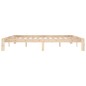 vidaXL Estructura de cama madera maciza de pino 200x200 cm