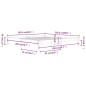 vidaXL Estructura de cama madera maciza de pino 200x200 cm