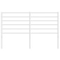 vidaXL Cabecero de metal blanco 140 cm vidaXL Cabecero de metal blanco 140 cm