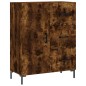 vidaXL Aparador de madera de ingeniería roble ahumado 69,5x34x90 cm