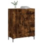 vidaXL Aparador de madera de ingeniería roble ahumado 69,5x34x90 cm