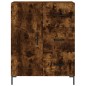 vidaXL Aparador de madera de ingeniería roble ahumado 69,5x34x90 cm